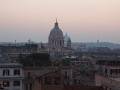 32 Spanish Steps at Dusk 4 * Roman skyline at dusk * 800 x 600 * (99KB)